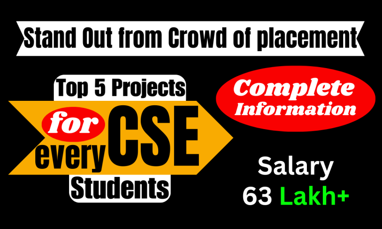 Top 5 Projects for CSE students to boost their CVs