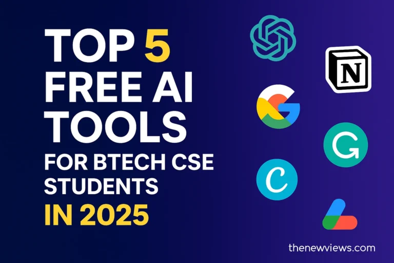 Top 5 Free AI Tools for BTech CSE Students