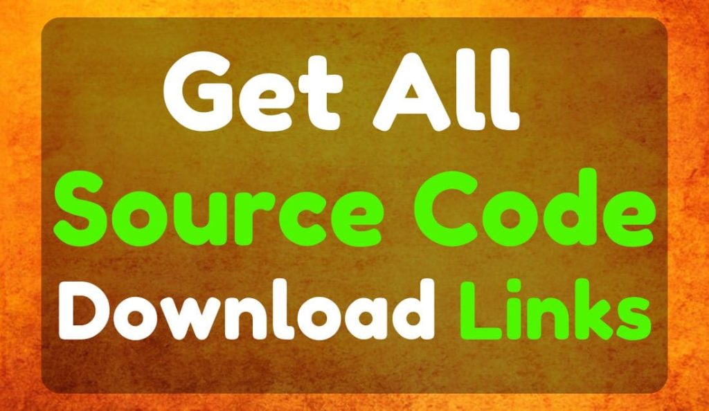 Get All Source Code Download Links