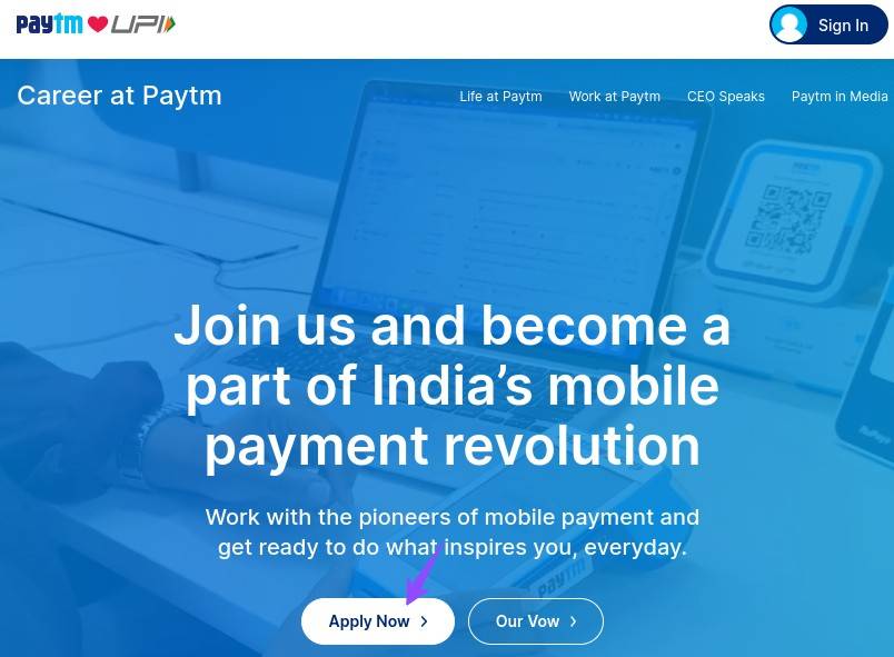 Apply Now For Paytm Internship