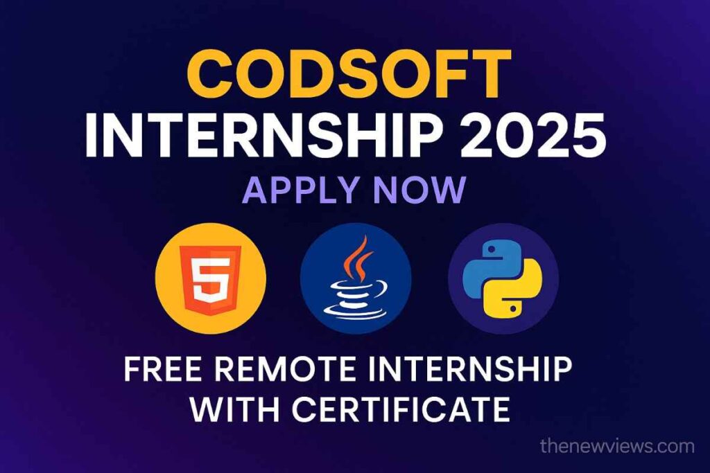 apply for codsoft internship