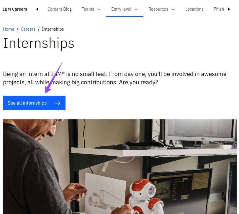 Internships at IBM Career